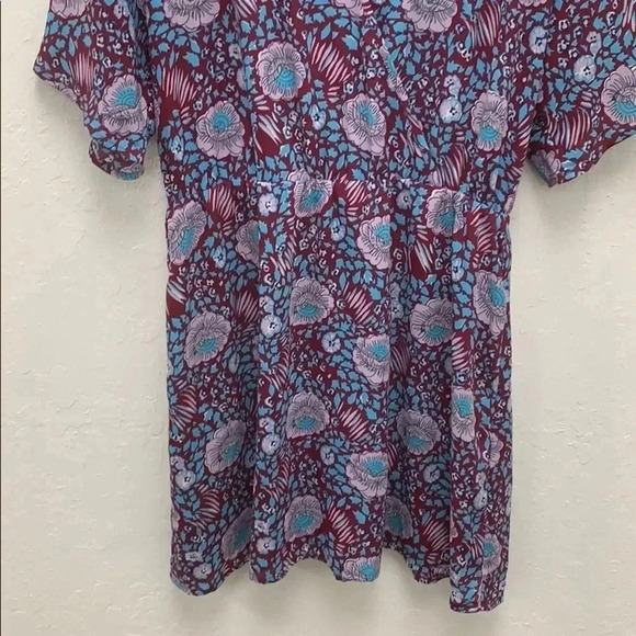 REBECCA MINKOFF NWOT Janae Floral Wrap Dress Size Large - Picture 4 of 8